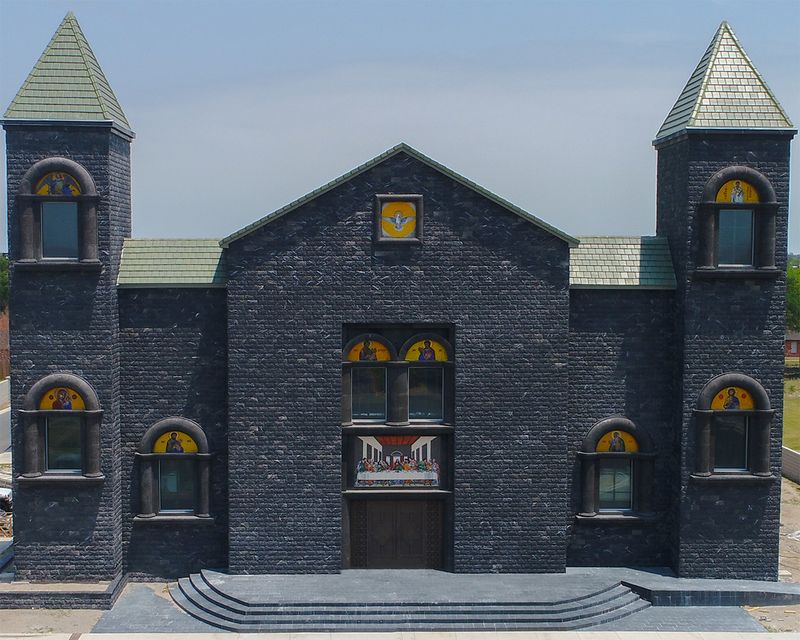 A Building Designed Like a Church Cross