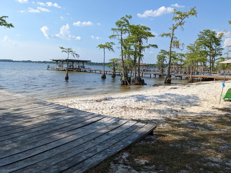 A Carolina Beach Hidden Beside a Freshwater Lake A Carolina Beach Hidden Beside a Freshwater Lake