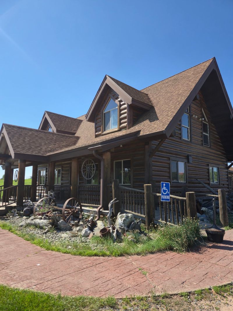 A Log Building Beside M-28