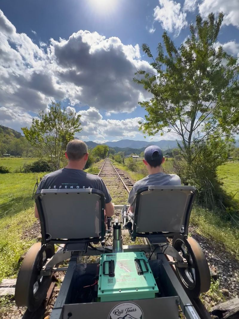 A Rail Bike Ride That Feels Like a Mountain Secret A Rail Bike Ride That Feels Like a Mountain Secret
