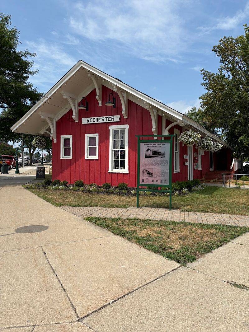 A Red Depot Just Off Main Street A Red Depot Just Off Main Street