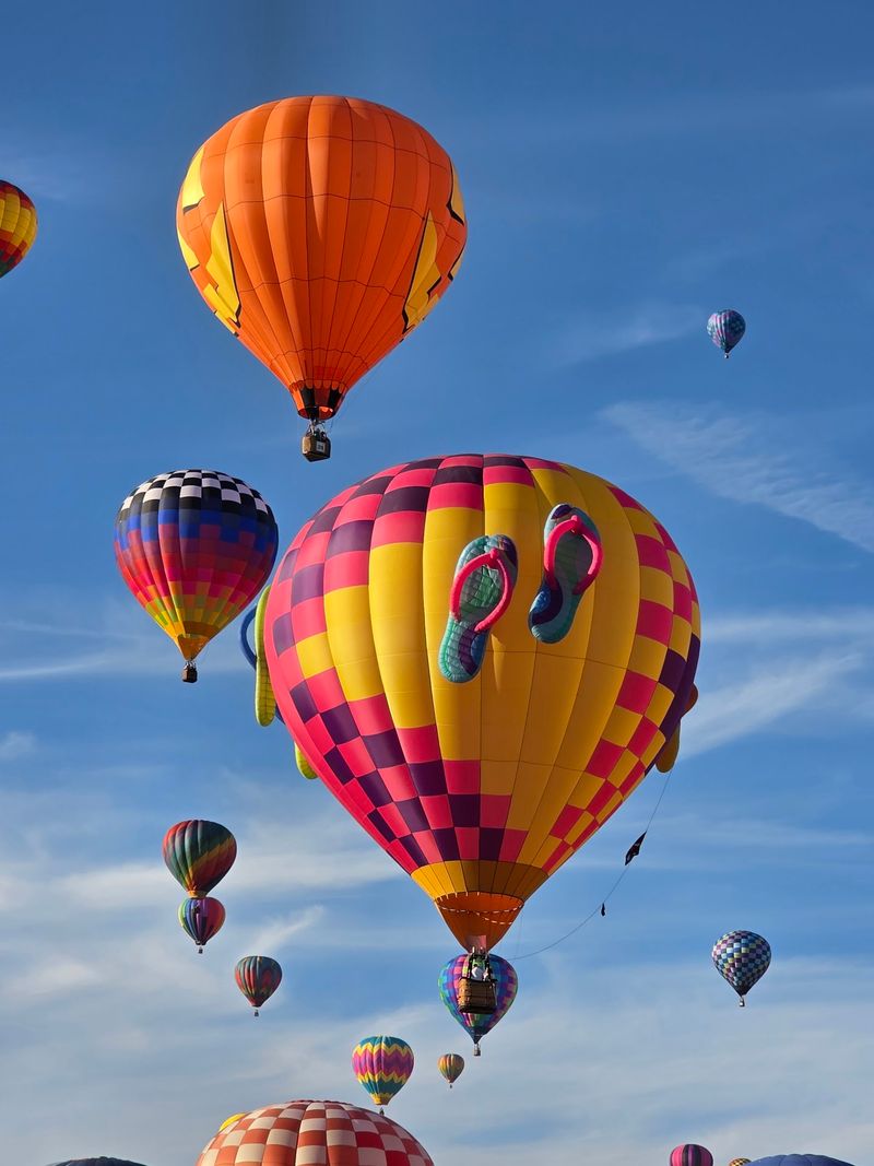 A Sky Painted With Hot Air Balloons