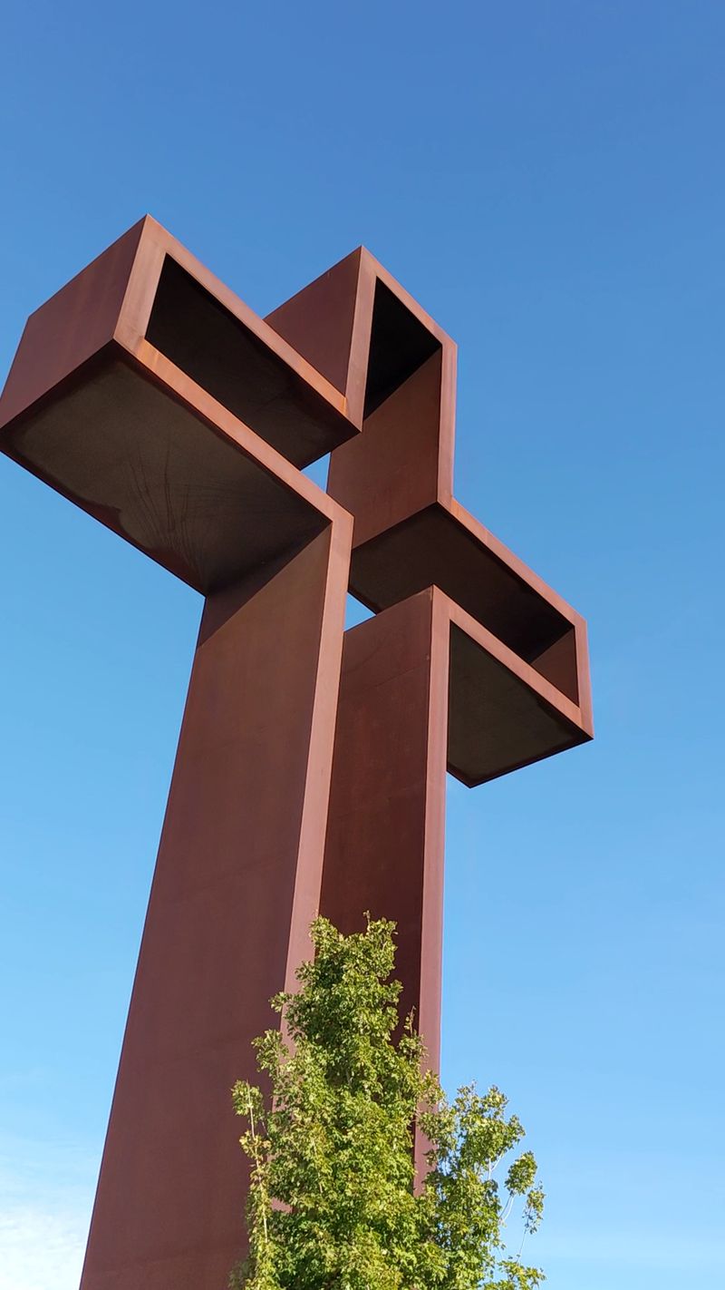 A Towering Empty Cross That Dominates the Skyline A Towering Empty Cross That Dominates the Skyline