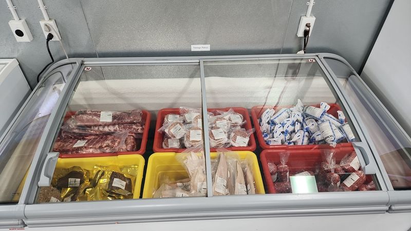 A meat case packed with choices A meat case packed with choices