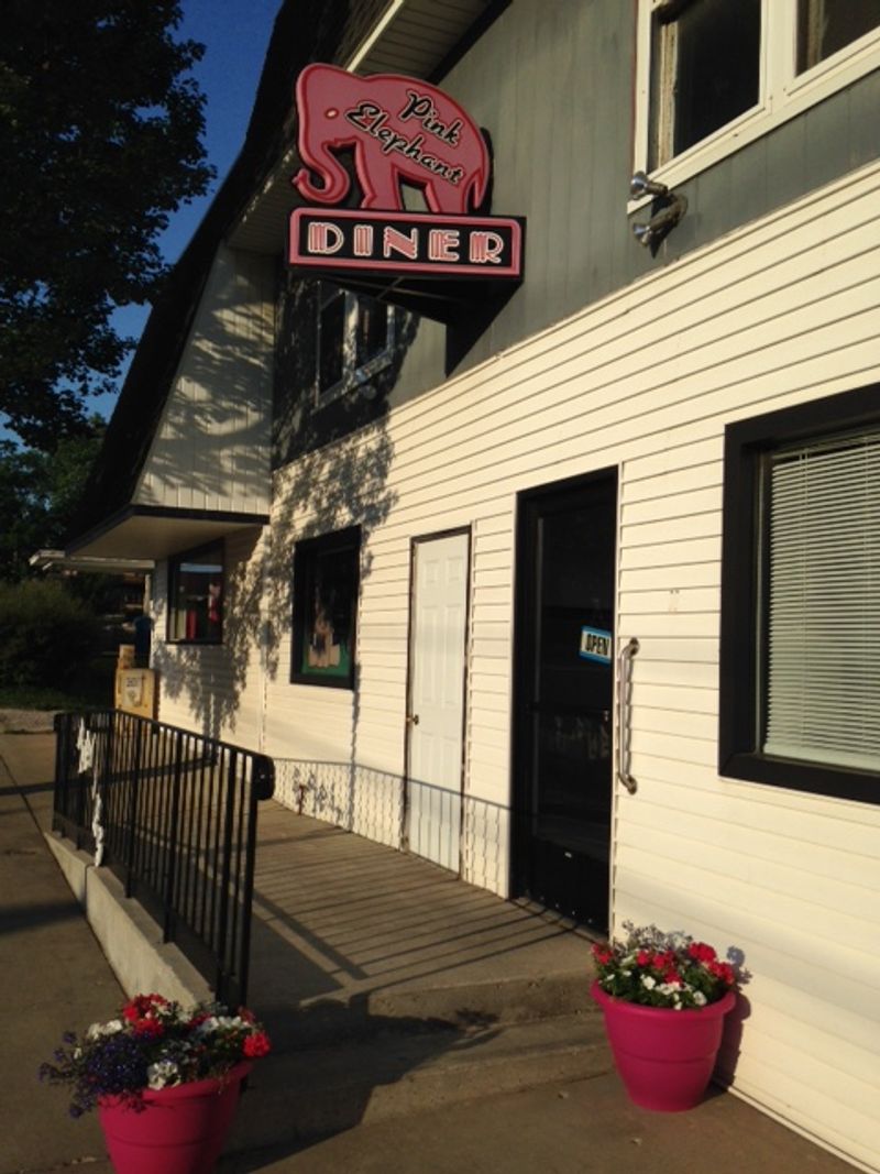 A pink landmark that refuses to blend in