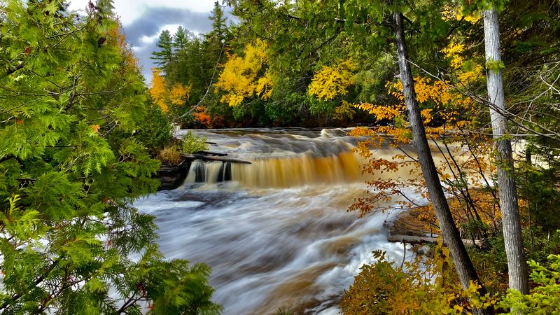 Autumn Color Meets the Lower Falls Autumn Color Meets the Lower Falls