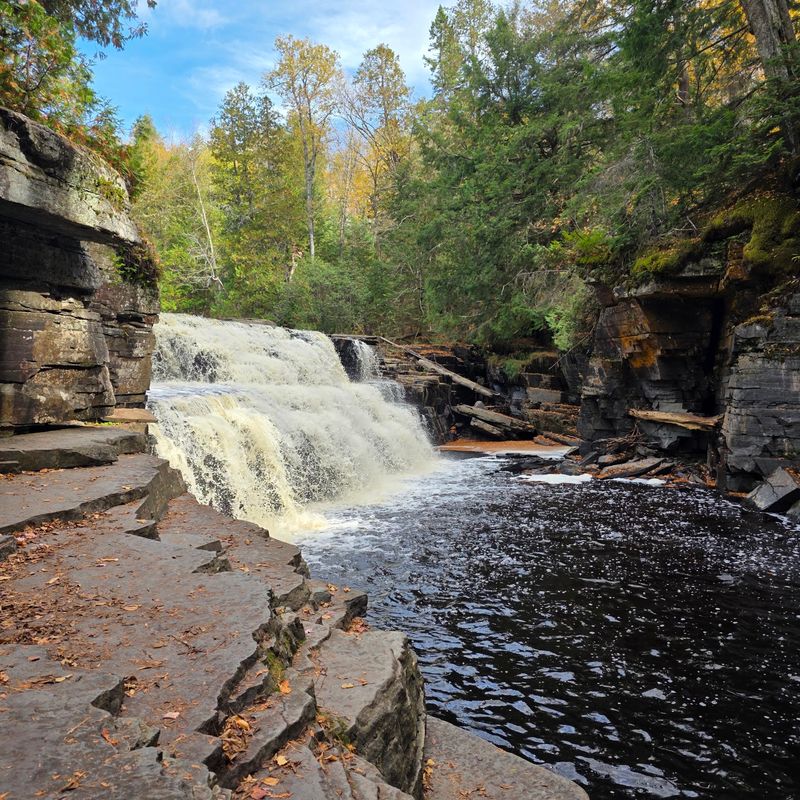 Canyon Falls, Canyon Falls Roadside Park, Near L’Anse