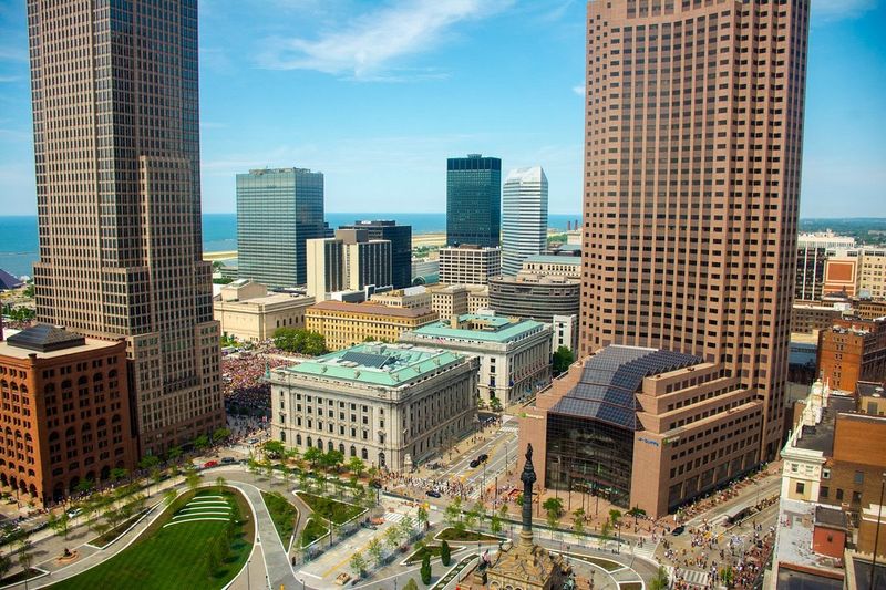 Cleveland Public Square in Cleveland, Cuyahoga County