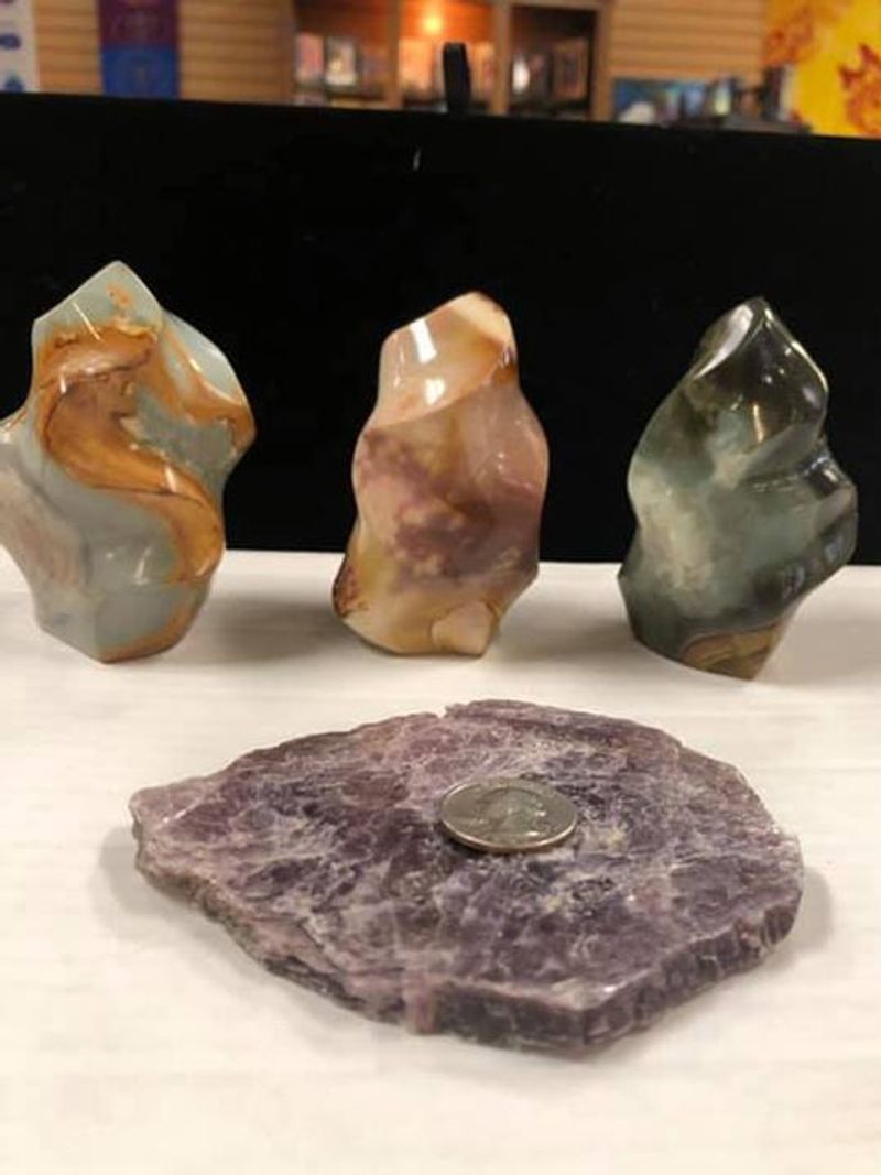Crystals Fill the Shop in Nearly Every Shape and Color Crystals Fill the Shop in Nearly Every Shape and Color