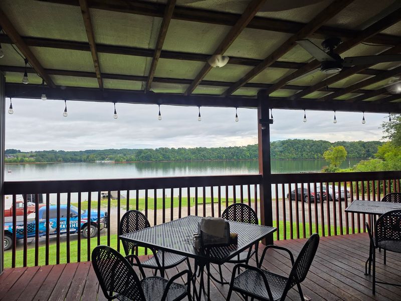Waterfront Deck Dining with a View