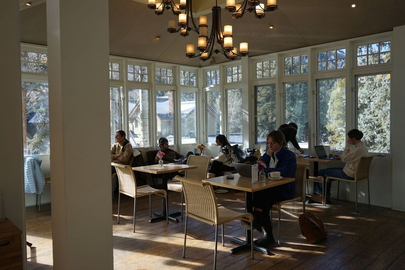 Climb the Stairs to a Sunlit Cafe Up Top