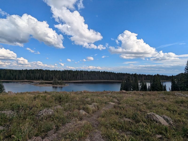 Lakes Scattered Across the Mesa Top