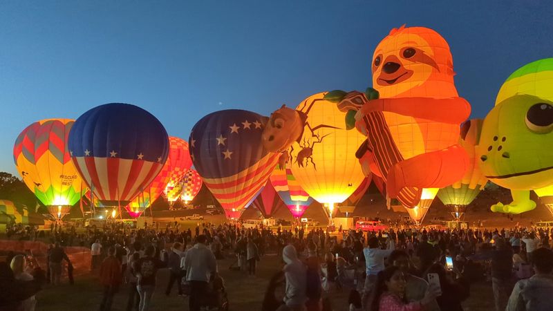 Evening Balloon Glow Under The Carolina Sky