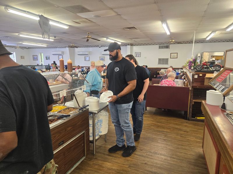 Friendly Service Helps the Busy Room Feel Welcoming