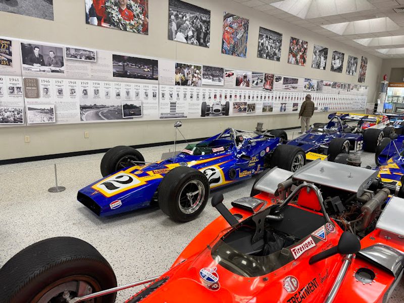 Rows of Race Cars Spanning More Than a Century