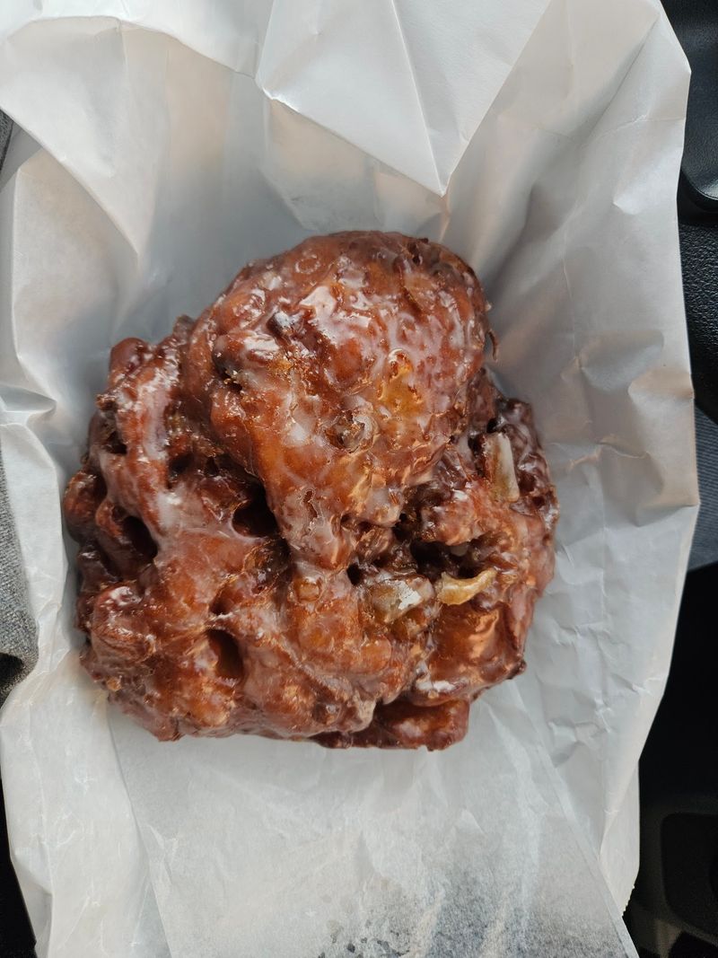 Pecan Apple Fritters the Size of a Steering Wheel