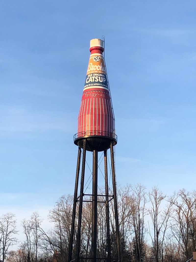 A Water Tower Dressed Like a Condiment A Water Tower Dressed Like a Condiment
