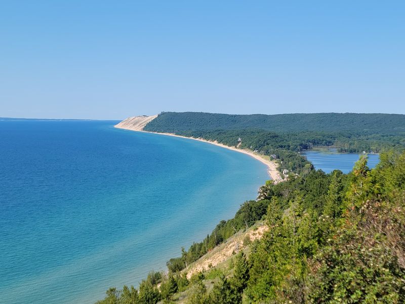 Lake Michigan From the Edge of the Bluff Lake Michigan From the Edge of the Bluff