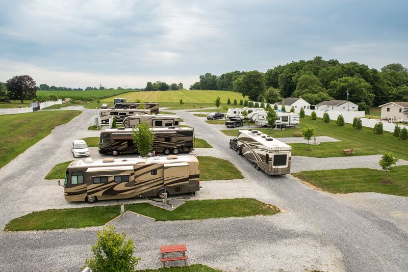 Level Gravel Pads and Roomy RV Sites