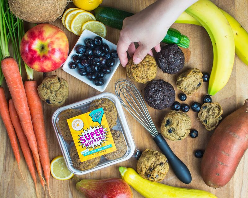 Muffins Packed With Fruits and Veggies