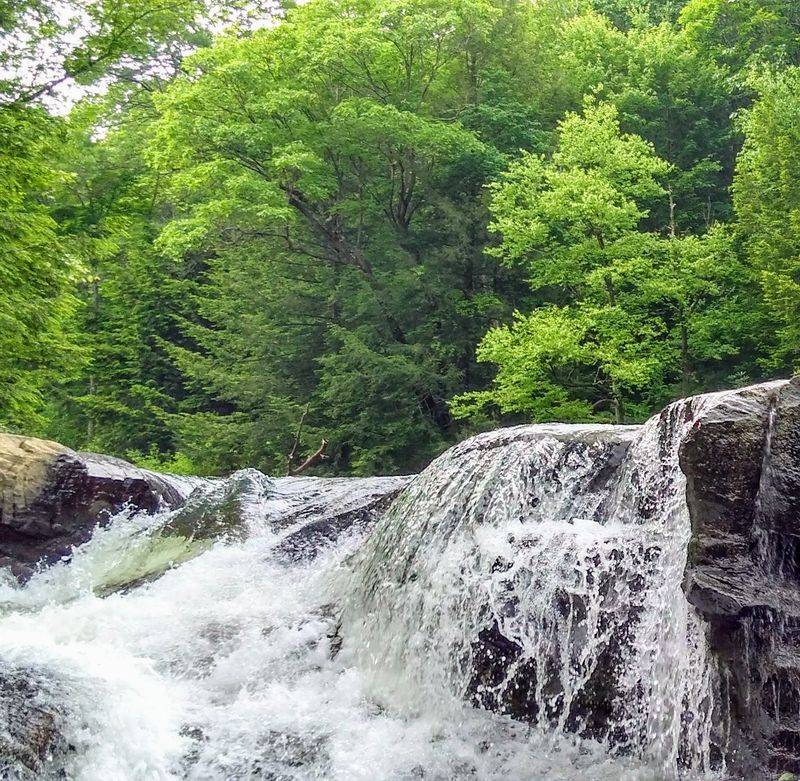 Natural Water Slides At Meadow Run