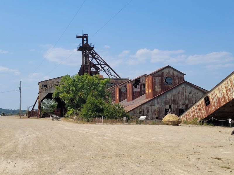 Old Mine Buildings Seen From Safe Paths Old Mine Buildings Seen From Safe Paths
