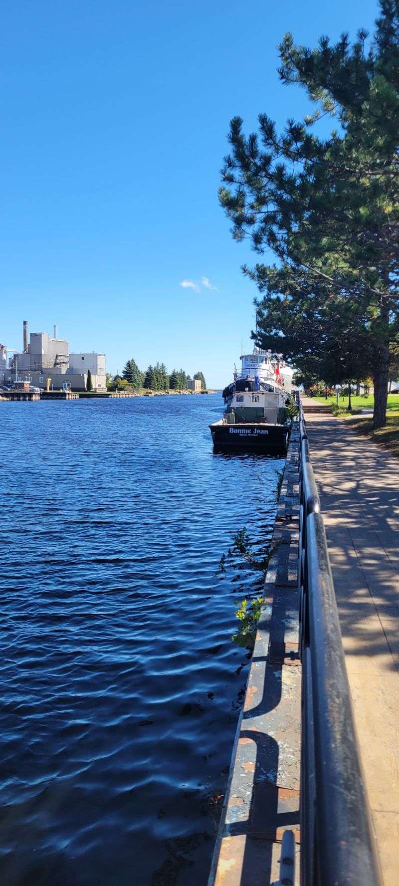 South Riverfront Park walkway - Thunder Bay River, Alpena South Riverfront Park walkway - Thunder Bay River, Alpena