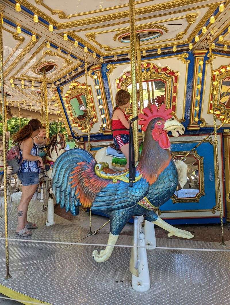 Spin Around On The Vintage Carousel