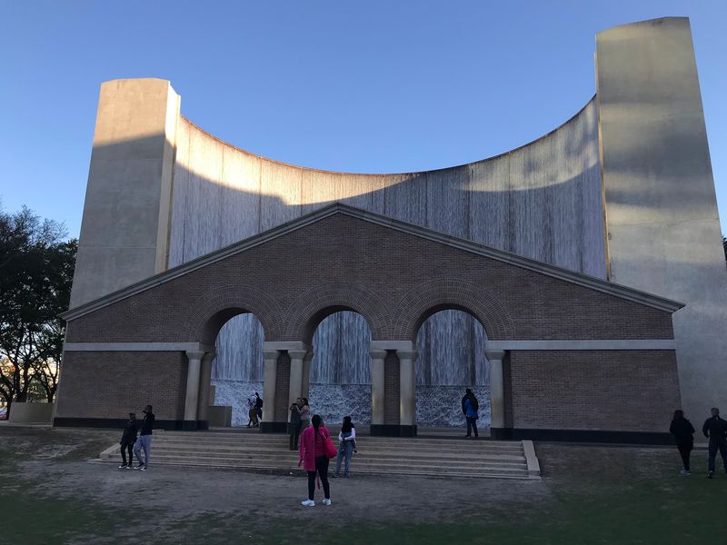 Stand Beneath Gerald D. Hines Waterwall Park