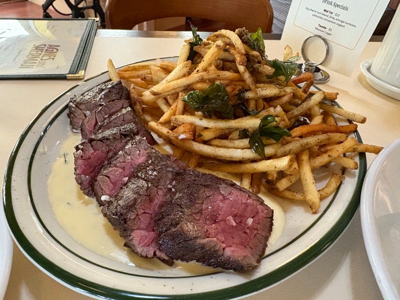 Steak Frites Cooked to Perfection