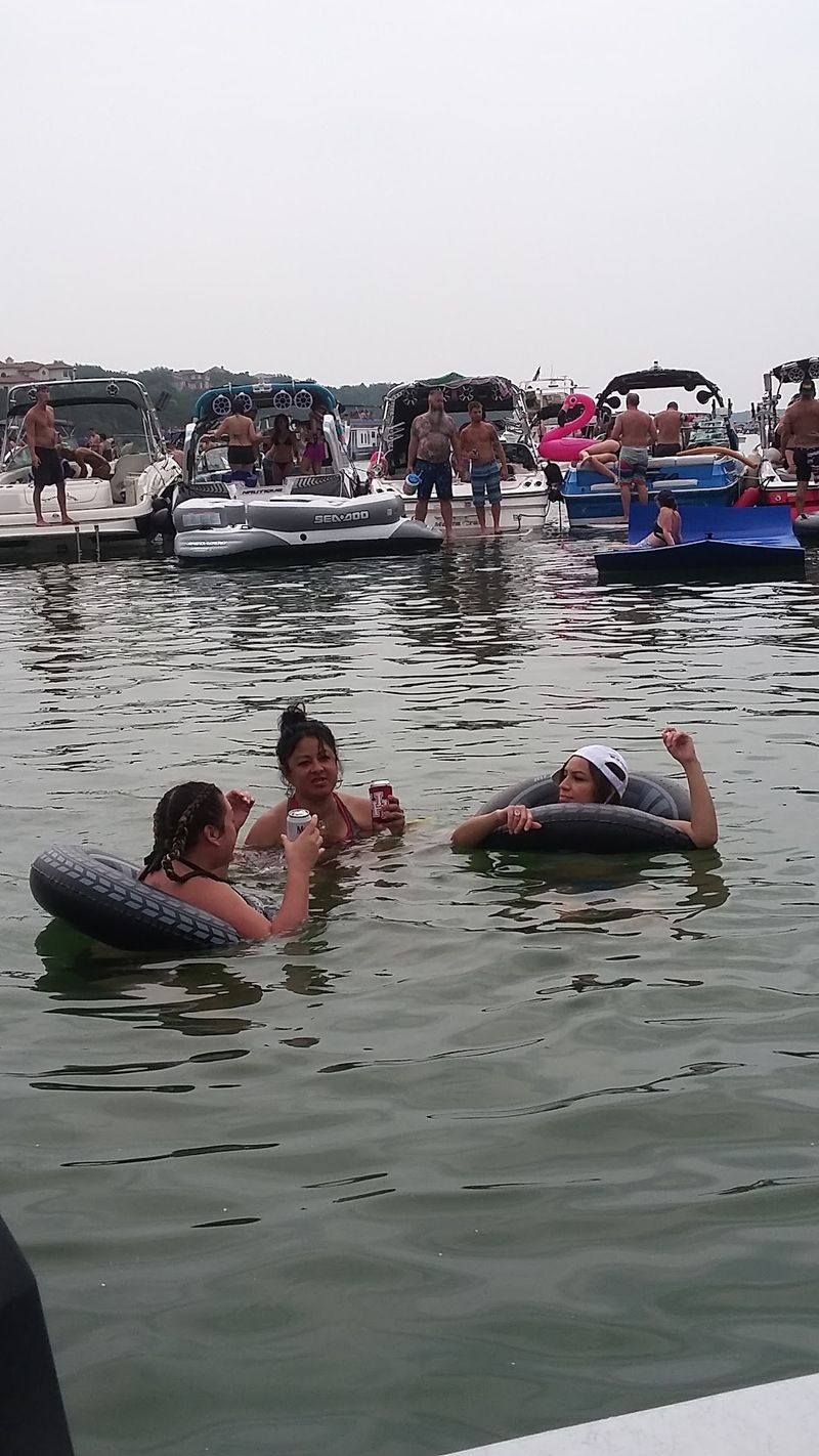 Swimming Between Boats is Half the Fun Swimming Between Boats is Half the Fun