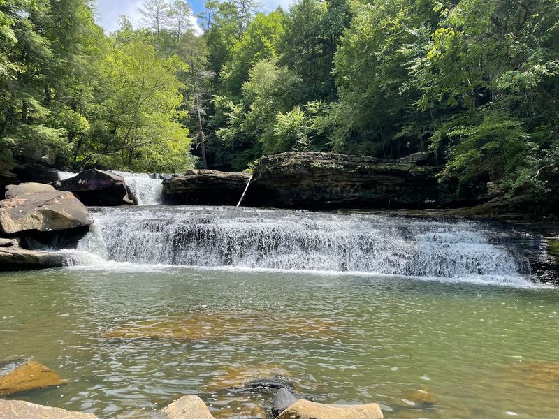Swimming Hole Turned Fall Reflection Pool Swimming Hole Turned Fall Reflection Pool