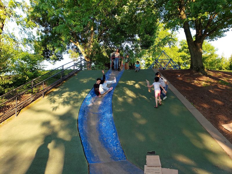 The Blue Slide Adds a Playful Detour The Blue Slide Adds a Playful Detour