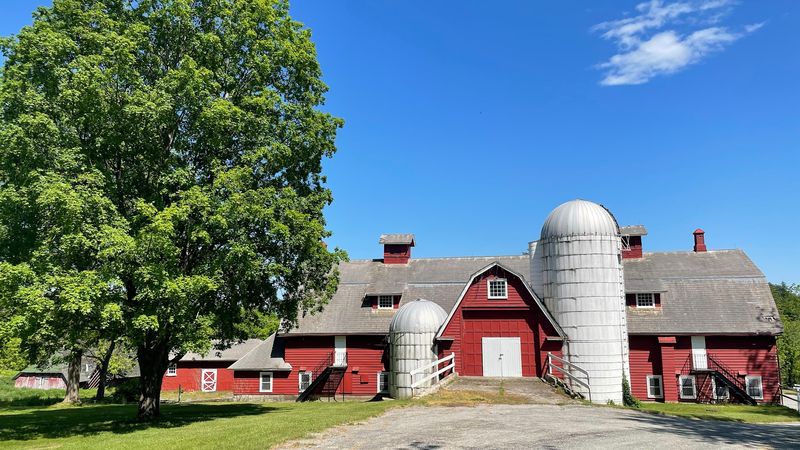Turner Mansion and the Old Barns Add to the Scenery