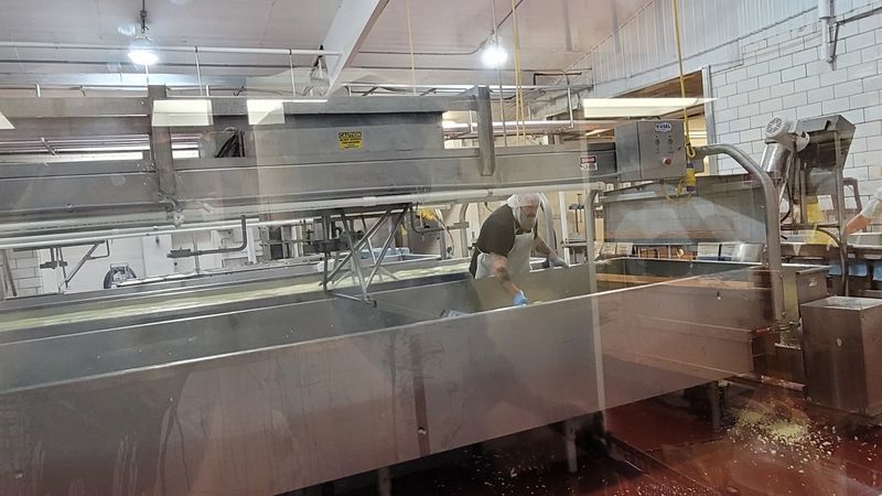 Watching Cheese Being Made On-Site Watching Cheese Being Made On-Site