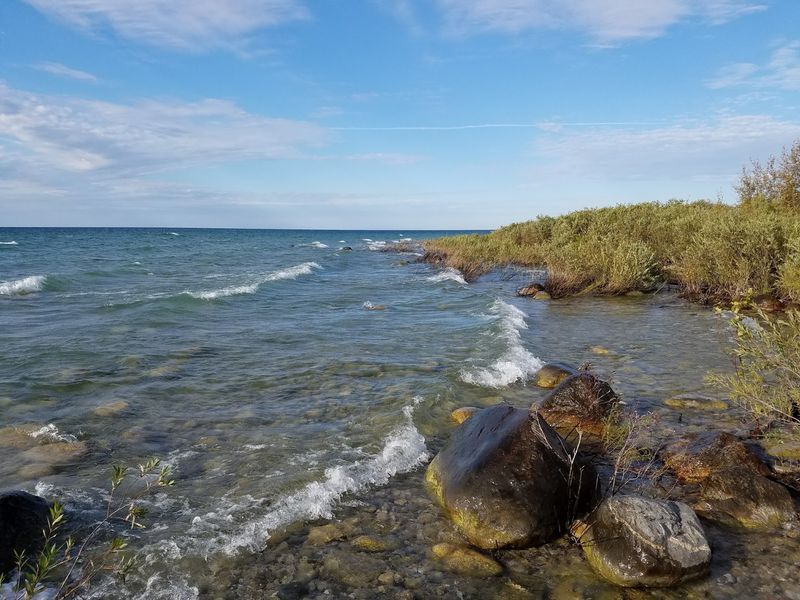 Where Michigan's Little Finger Meets the Lake Where Michigan's Little Finger Meets the Lake