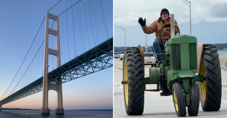 Antique Tractors Will Cross Michigan’s Mackinac Bridge For One September Morning