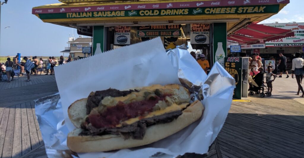 Come for the Boardwalk, Stay for the Cheesesteak at This New Jersey Stand