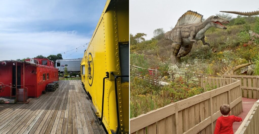 Families Travel Across Pennsylvania Just To See This Roadside Dinosaur Park Up Close
