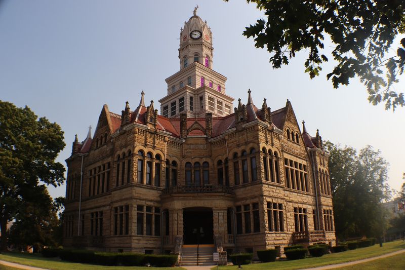 A Stone Castle Guards the Town Square