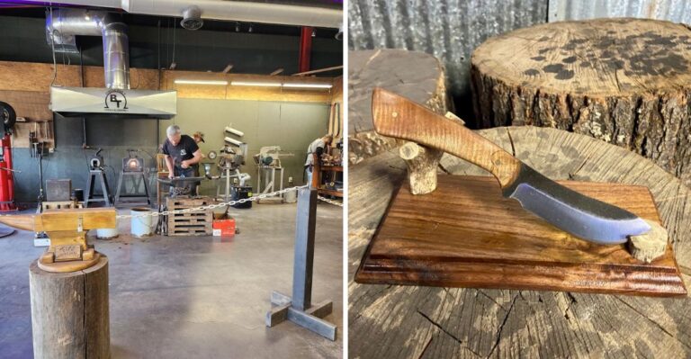 Make Your Own Knife From A Railroad Spike At This Pigeon Forge, Tennessee Blacksmith Shop