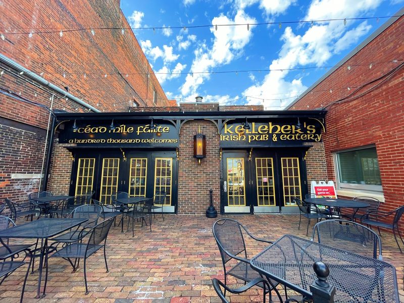 Brick, Iron, and Pub Glow on Southwest Water Street Brick, Iron, and Pub Glow on Southwest Water Street