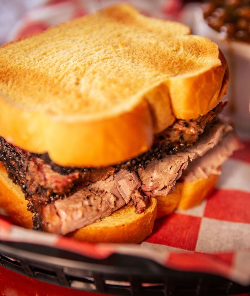 Pulled Pork Piled High On Texas Toast