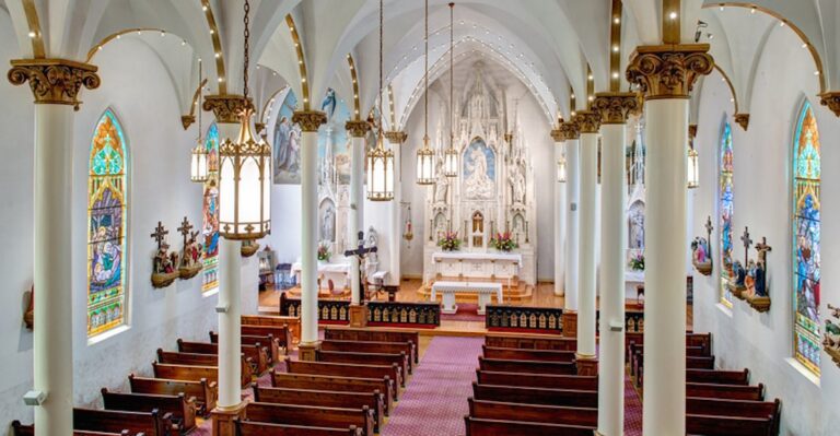 Painted Ceilings And Colorful Stained Glass Make This Tennessee Church A Hidden Treasure