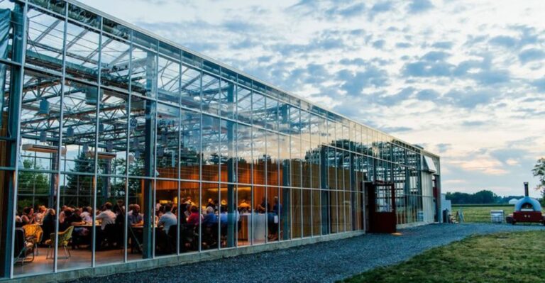 This Michigan Farm Serves Multi-Course Dinners Inside A Stunning Glass Greenhouse