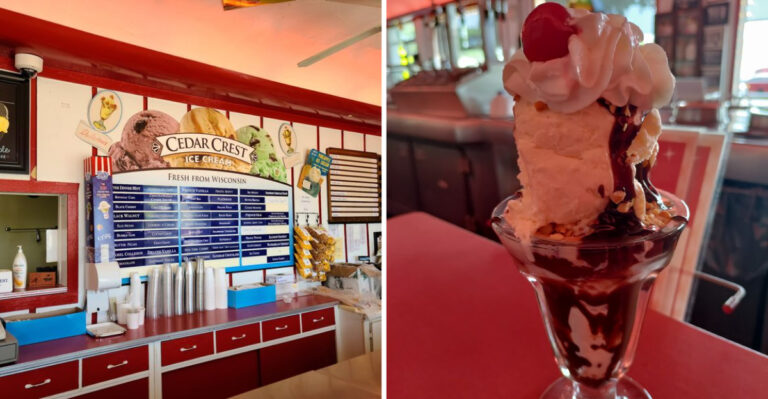 This Old-School Illinois Dairy Bar Serves Ice Cream Scoops Big Enough to Turn Heads