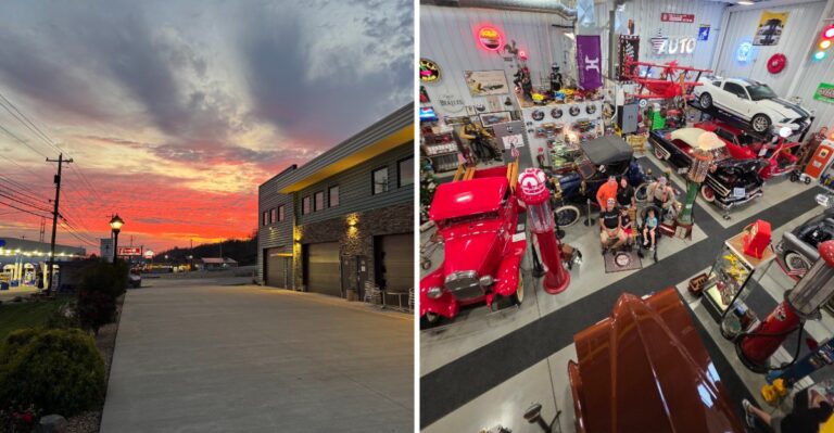 This Ultimate Indiana Roadside Pit Stop Has a 1950s Chrome Diner, Car-Themed Mini-Golf, and Free Coffee