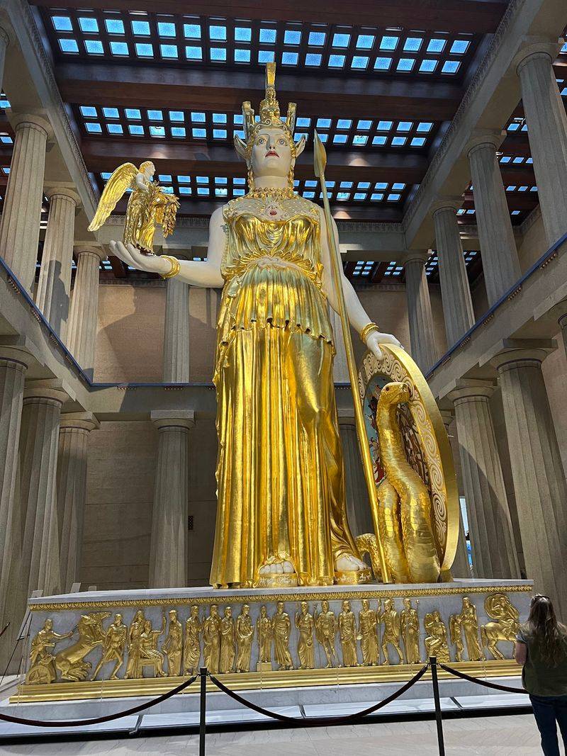 The Breathtaking 42-Foot Athena Statue That Dominates The Interior The Breathtaking 42-Foot Athena Statue That Dominates The Interior