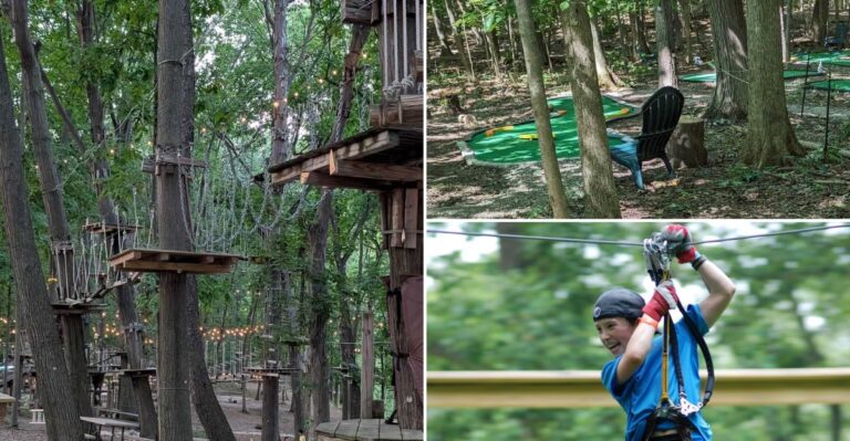 Zip Through The Trees And Play Mini Golf At This Michigan Park In West Bloomfield