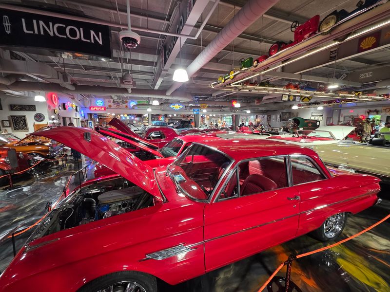 Hundreds Of Classic Cars And Motorcycles Fill The Massive Showroom Hundreds Of Classic Cars And Motorcycles Fill The Massive Showroom